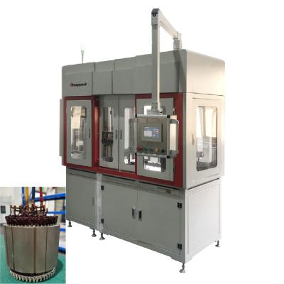 Electric Flat Wire Motorcycle Automatic Motor Winding Machine For Single Stator