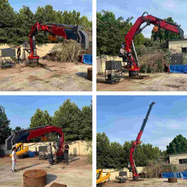 10ton 15ton Marine Ship Crane Deck Crane hydraulique électrique pour des bateaux de pêche