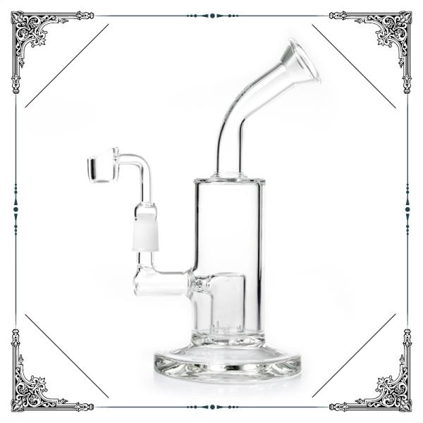 Dab Oil Rig Bubbler Mini Smoking Water Pipes Pressing Crystal Thick Base With Quartz Banger