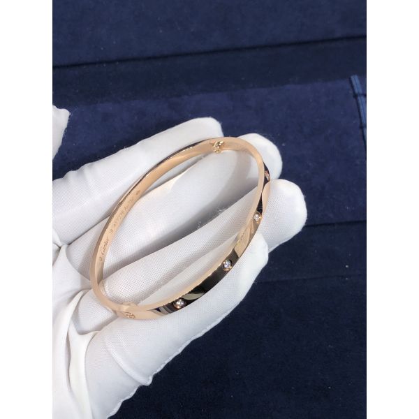 Elegant Car tier 18k Gold Love Bracelet 10 Diamonds Vs Vvs Natural Diamonds Bracelet