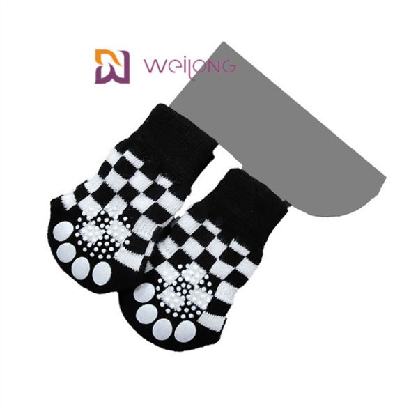 Носки тракции собаки картины шотландки косоугольника сильные для выскальзывания паркетов анти-