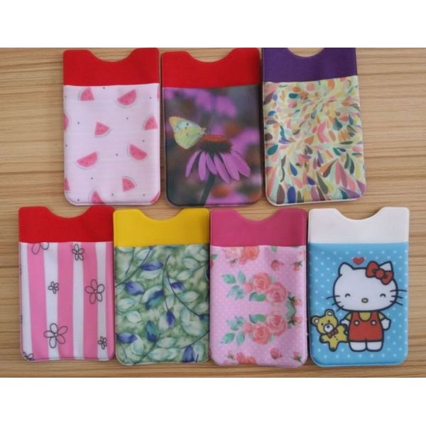 Fashion Black Kangaroo Mobile Phone Pouch Card Holder, Debossed Logo,For American Express