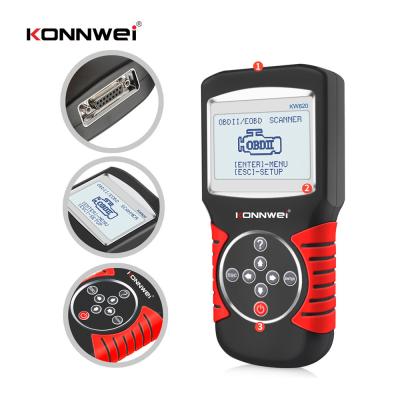 Scanner diagnostique de voiture portative de Konnwei pour le protocole de 12V OBD2 EOBD après l'année 1996
