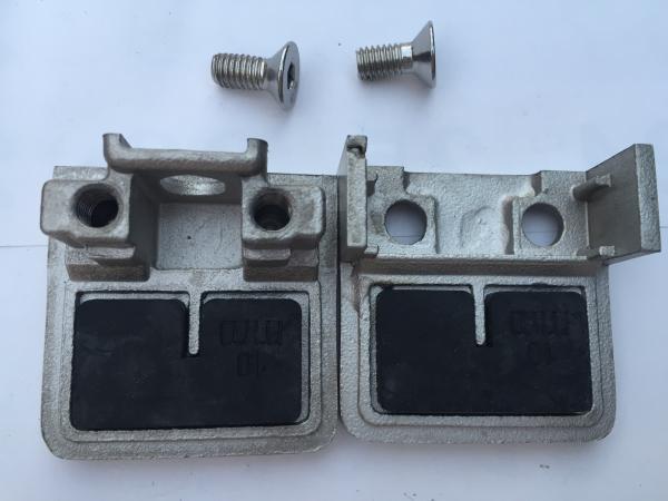 Satin 12mm 304 Stainless Steel Glass Clamps