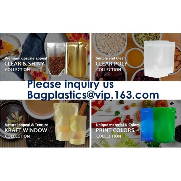 Standing Up Aluminum Zipper Packaging Pouch Bag For Dried Food,Standing Up Aluminum Zipper Packaging Pouch Bag For Dried