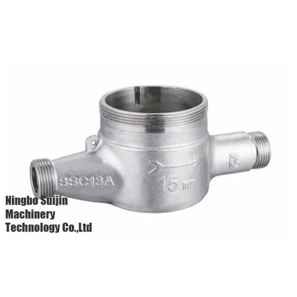 Stainless Steel Valve Body Casting Part Single Jet Water Meter Housing