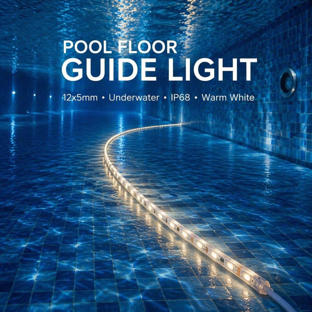 12x5mm Underwater Silicone LED Strip Lights 120LED/M 14.4W Multi Color DMX512 DC12V 24V