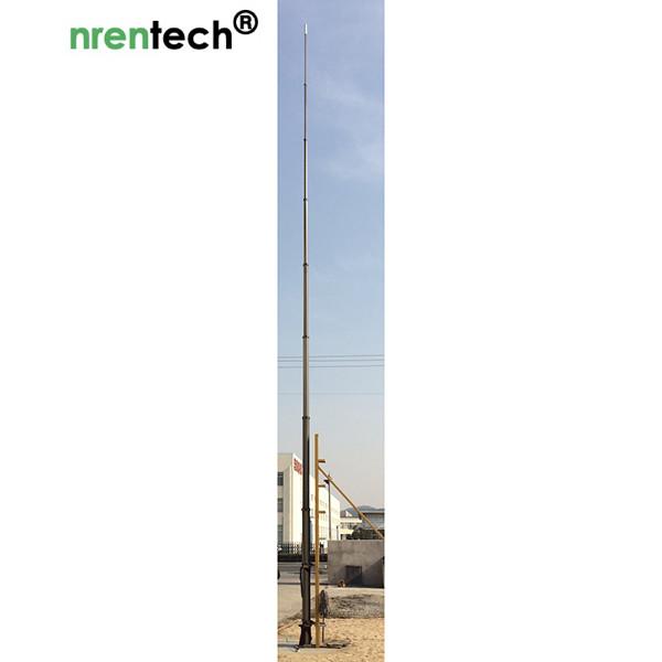 15m pneumatic telescopic mast-NR-2750-15000-30 for mobile antenna mast tower-aluminum telescoping mast