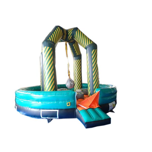 Design Outdoor Inflatable Wrecking Ball Game Interactive Sports Game With Certificate