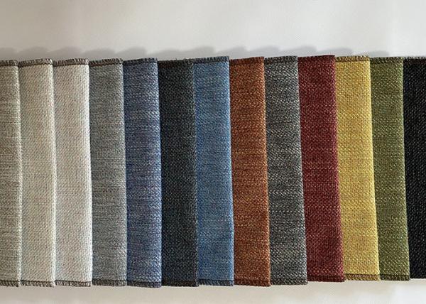 330gsm Yarn Dyed Woven Fabric , Plain Polyester Velvet Upholstery Fabric