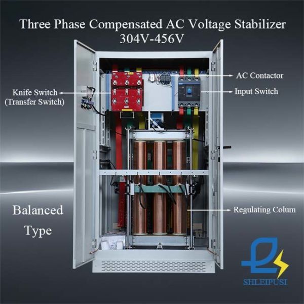 600KVA 800KVA 1000KVA AC 3 Phase/Single Phase Voltage Regulator 380V