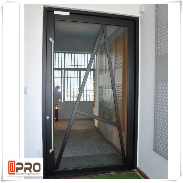 Modern Bathroom Glass Aluminum Hinged Sliding Doors For Residential House aluminum double hinged door Stainless door hin