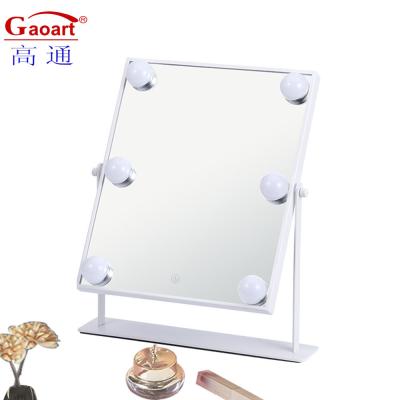 Estilo de Design de Moda Maquiagem Iluminada de Parede Full Led Espejo Hollywood Mirror With Lighting
