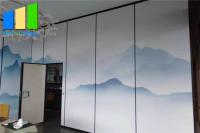 Diviseurs de pièce acoustiques coulissants escamotables de pliage avec le passage par la porte