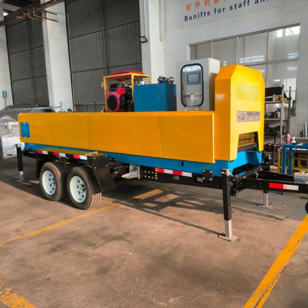 Mobile Transportable KR18 Standing Seam Roll Forming Machine Bemo Type On-Site Metal Roof Sheet