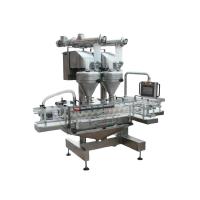 Máquina de llenado de polvo para frascos de café con doble cabeza de tornillo de especias 500BPH 2000BPH