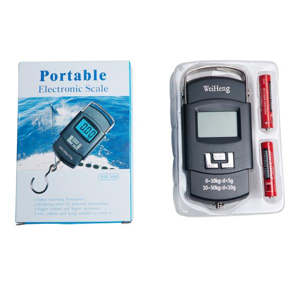 Balance électronique portable Weiheng A08, graduation 10G, alimentation par piles, mesure du poids en kg/lb/oz/jin