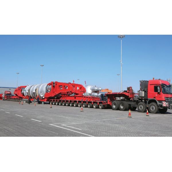 Customized 200t Hydraulic Axle Modular Trailer With ABS Braking System