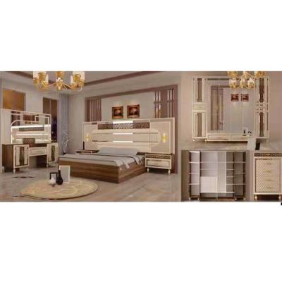 O quarto do hotel da casa do caso da parte superior do granito ajusta a cama espelhada mobília da cabeceira