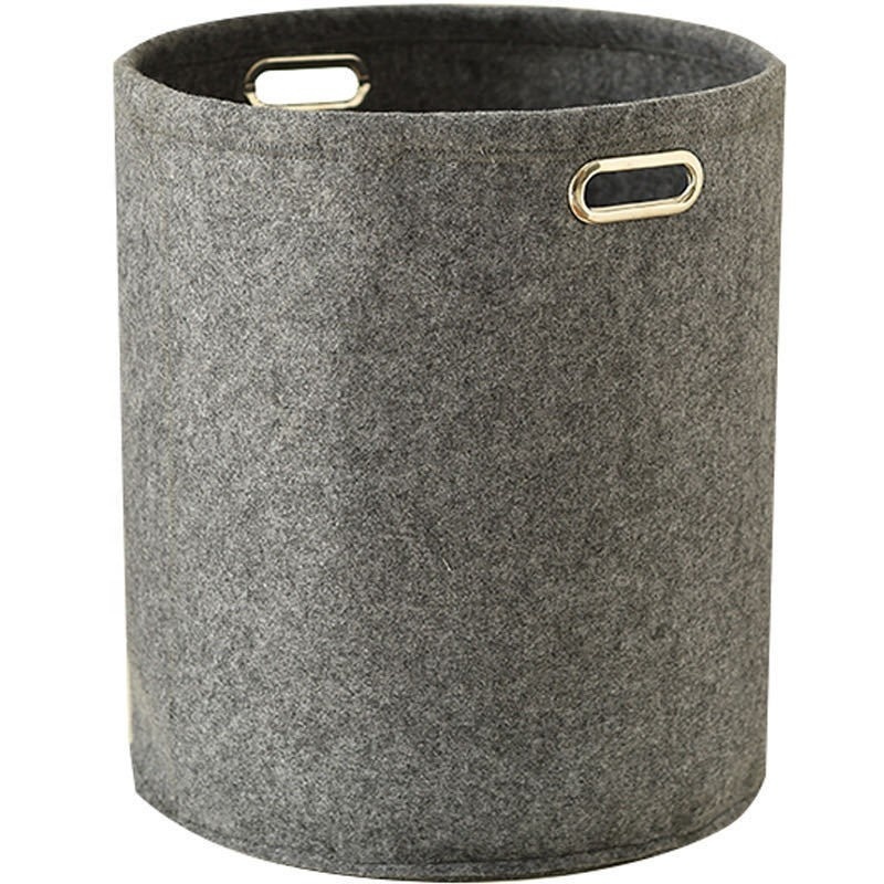 Factory Wholesale Laundry Basket Simple Felt Toy Storage Bucket Storage Laundry Box
