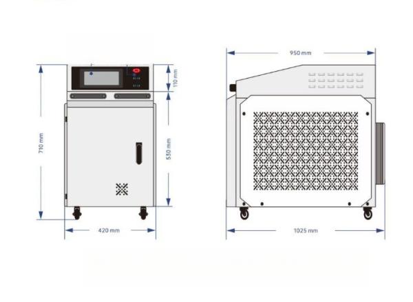 Máquina de soldar industrial especial portátil para materiais de aço inoxidável