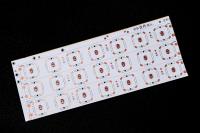 FPCB de lente LED con placa de circuito hotle Lente LED 2835 Placa de doble capa, revestimiento de película de doble cara, pizarra, texto negro, antioxidante OSP