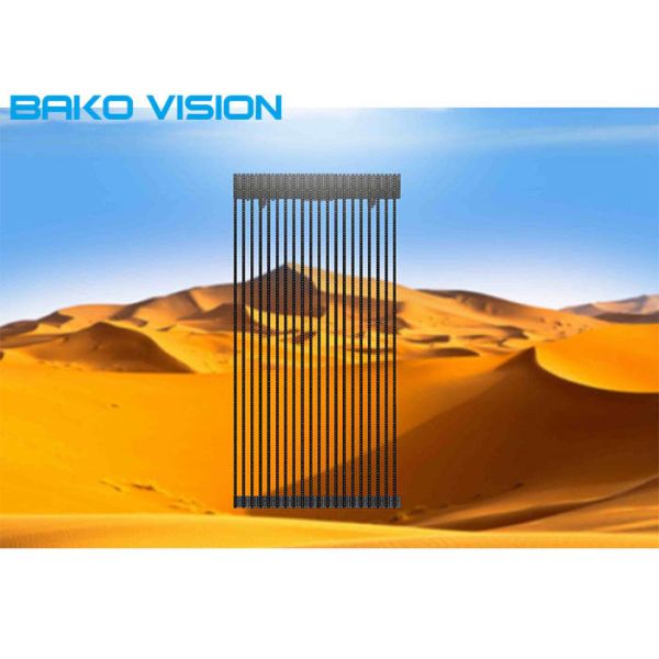 See-through P31.25 LED Curtain Display Led Billboard Led video wall