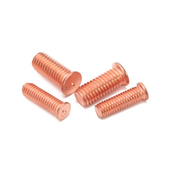 Bright Finish Uncoated JIS Standard Carbon Steel Copper Plated Stud Welding Bolt for Stainless Steel Spot Welding Screw