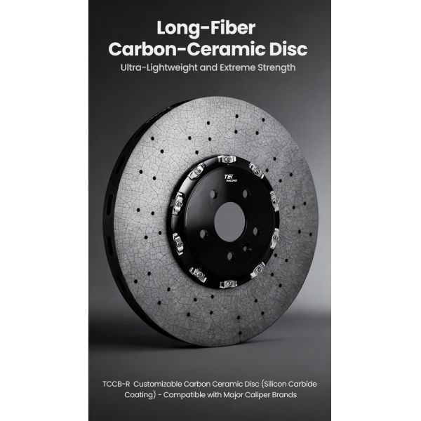 TEI TCCB-R Carbon Ceramic Brake Disc Rotor 355mm/380mm/400mm/410mm/420mm/440mm Brake Disc CCB for Mclaren Aston Martin