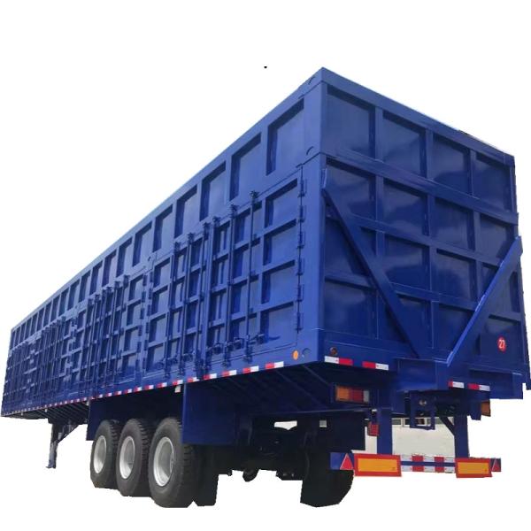 New Type 150T Box Van Trailer Loading Coal In Mongolia Market