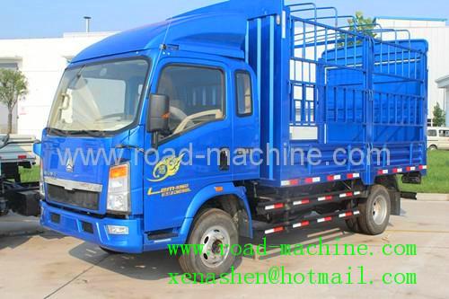 Safety Howo Cargo Truck Light Duty Commercial Trucks Strong Operation System