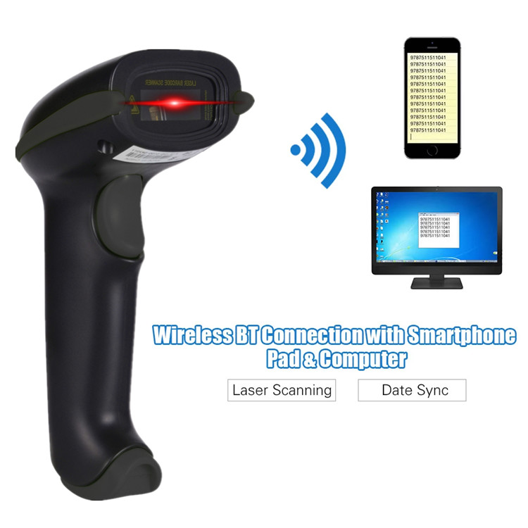 Блок развертки кода лазера Qr блока развертки 1D Bluetooth машины штрихкода инвентаря Handheld