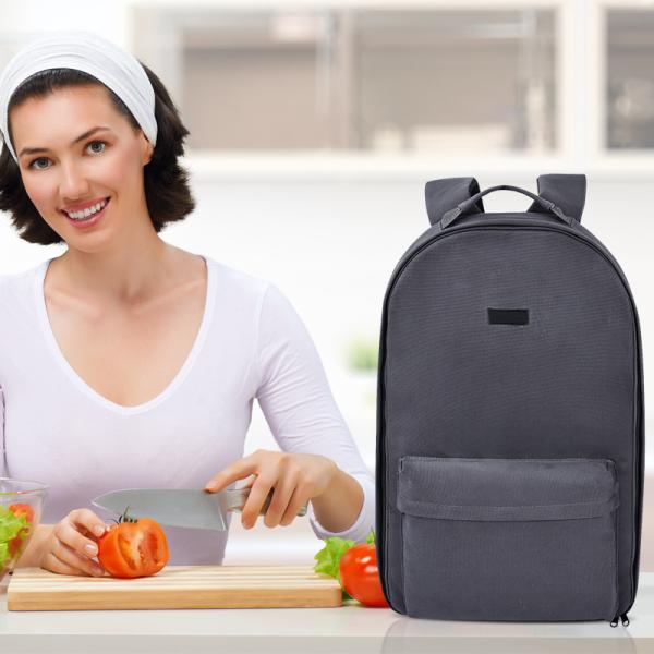 16oz Canvas Backpack Knife Roll Bag Chefs Water Resistant 32x8x52cm