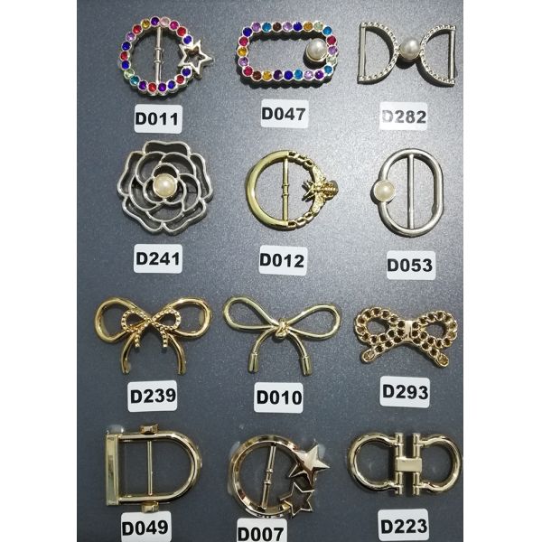 New Design Acrylic Plastic Pair Buckle For Swimming Wear Bikini Decoration , Plastic Shoe Decorations For Shoe Accessory