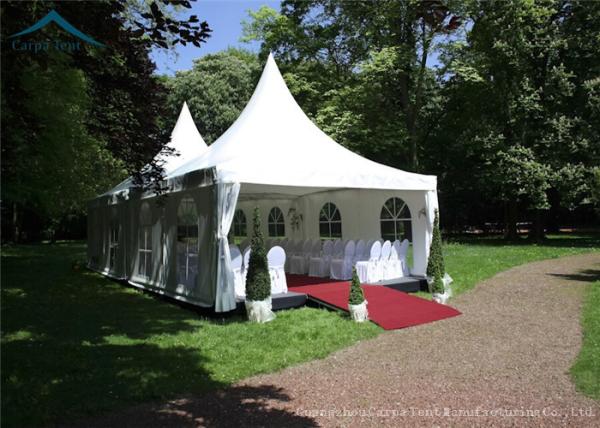 Portable But Durable Pyramid Pagoda Tents / Aluminium Frame/ PVC Fabric Covers