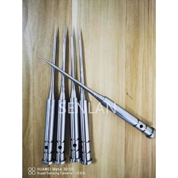 High Hardened Steel Core Pin with Gas Vent for Medical Cavity Rubber Tooling and Precision Mold Core Pin