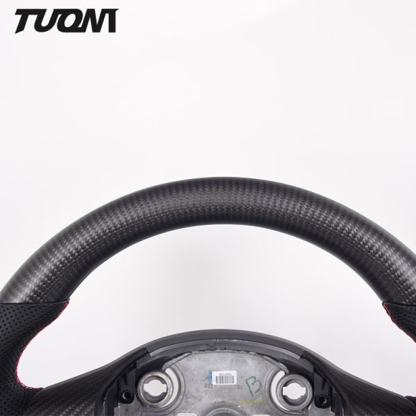 Sports Carbon Fiber Tesla Model 3 Yoke Steering Wheel Flat Bottom OEM