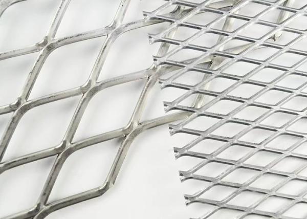 Diamond Decorative Flat Expanded Metal Mesh Powder Coating