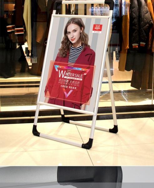 Floor Standing Exhibition Portable Poster Stand Customized 80*120cm 90*120cm