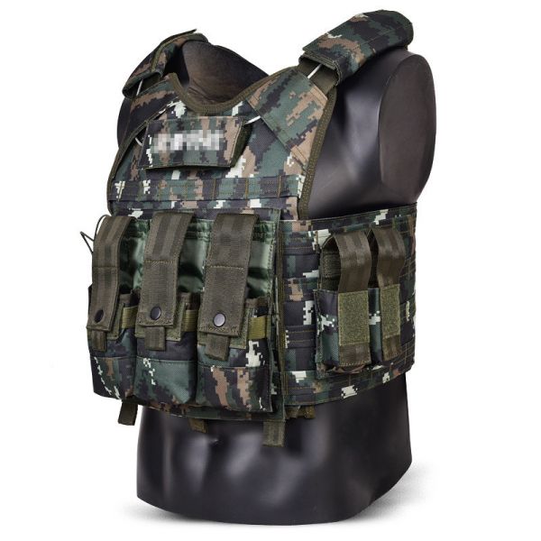 Sample Military Tactical Bulletproof Vest Snap Button Closure For Comfortable Wear