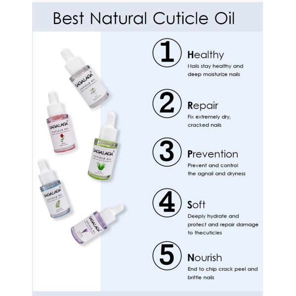 Custom Logo Bottle Vegan Cuticle Oil for Repaired Moisturized and Strengthened Nails 13 Flavor Options