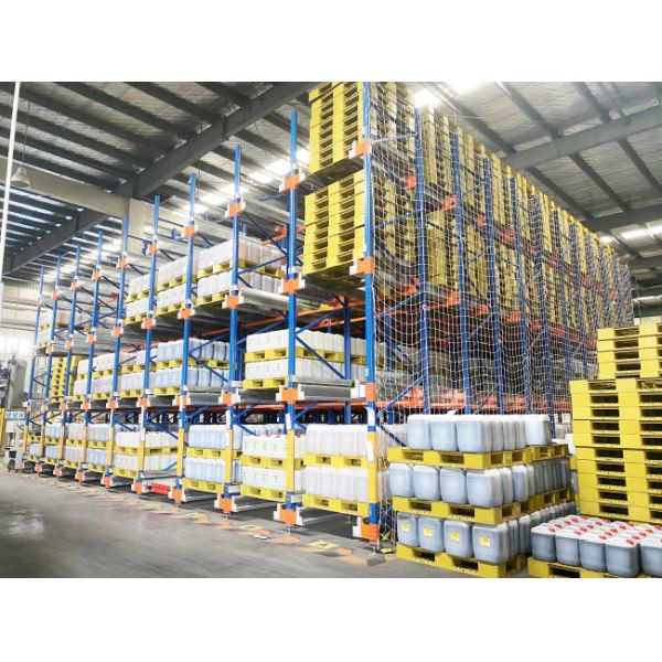Two Way Radio Shuttle Racking Pallet Runner Rack System Room Temperature Warehouse