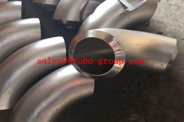 ASTM A815 1 1/2 45 Degree Duplex Stainless Steel Pipe , UNS S32760 LR Seamless Elbow