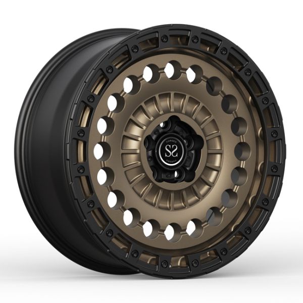 Off Road wheels 20inch 20x8.5 for Renge-Rover Discovery 5 Matte Bronze Black 4X4 Beadlock Rims