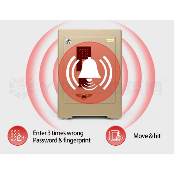 YB/ZY-58 Luxury Small Commercial Safe Box Vertical Lock Design Bank Security