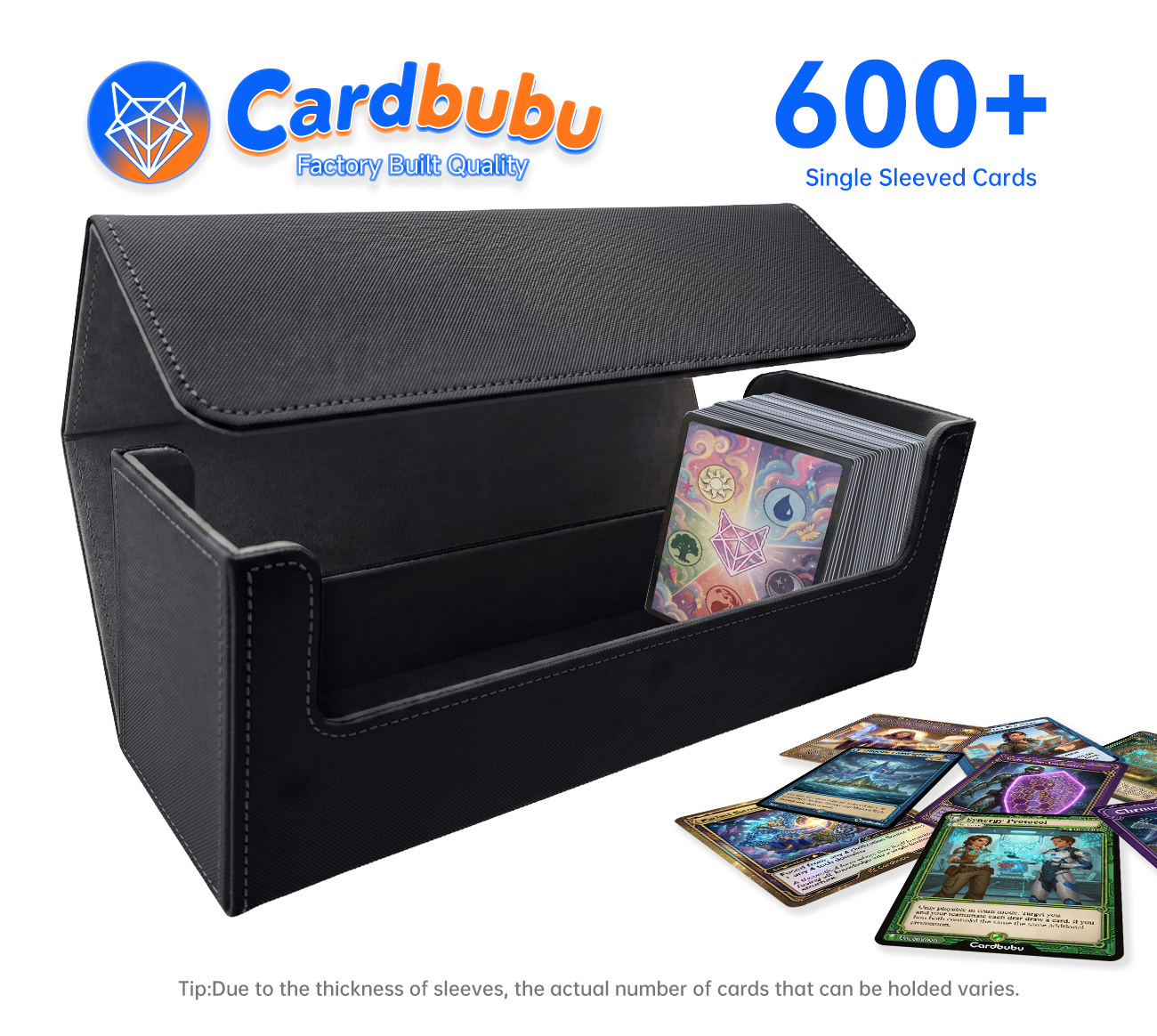 600 Cards Double Deck Box Pokemon Sleeved Cards Scratch Resistant Diy Yugioh