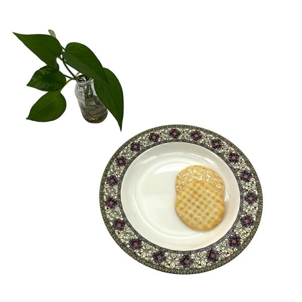 Round 7 Inch Melamine Salad Plate Dinnerware Tasteless For Hotels