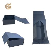 XL Packaging Custom Packaging Box Factory Magnetic Black Bottle Packaging Box For Skincare Wine Luxury Magnetic Closure Box With Soft Foam Tray Gold Foil Stamping & Rigid Cardboard  Protective Packagi