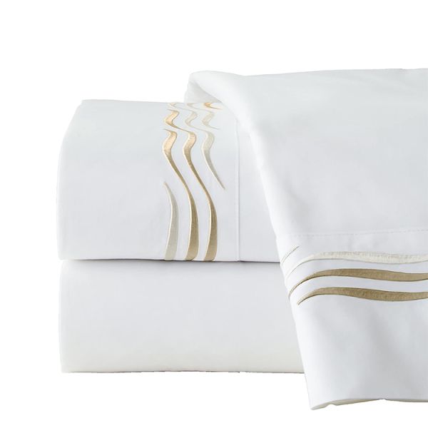 Home Embroidered Bed Sheet Set Bedding Set in National Standards Color Fastness Grade