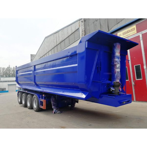 100 тонн двойных осей U-образный задний конец наклонитель нагрузчиков